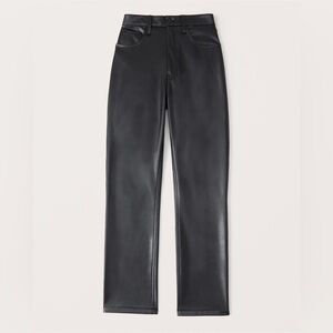 Vegan Leather 90s Straight Pant